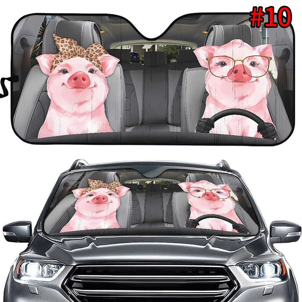 Car Protection With Personalized Dog Auto Sun Shade