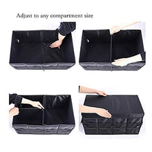 Load image into Gallery viewer, Car Trunk Organizer - Collapsible Trunk Organizer &amp; Lid Foldable Cover Aluminium Alloy Handle Reflective Strip for Auto, SUV, Truck, Minivan