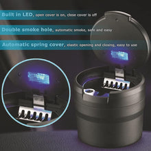 Load image into Gallery viewer, Car Ashtray, Easy Clean Up Removable Car Ashtray With Led Light With Hinged Lid - vzzhome