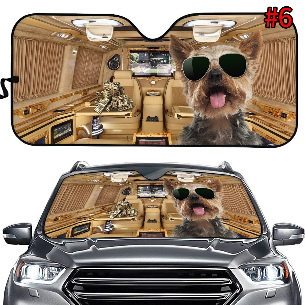 Car Protection With Personalized Dog Auto Sun Shade