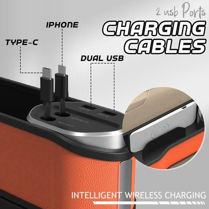 Car Seat Gap Filling Wireless Charging Storage Box