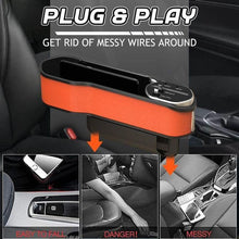 Load image into Gallery viewer, Car Seat Gap Filling Wireless Charging Storage Box