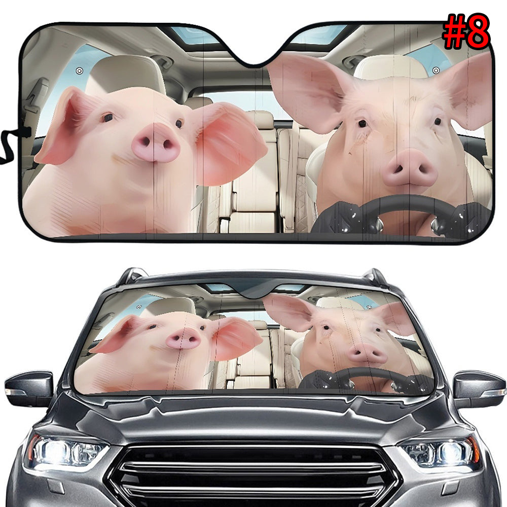 Car Protection With Personalized Dog Auto Sun Shade