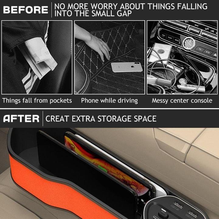 Car Seat Gap Filling Wireless Charging Storage Box