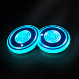 LED Cup Holder Lights, 2 Pcs LED Car Coasters with 7 Colors(2 Pcs/Set)