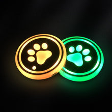 Load image into Gallery viewer, LED Cup Holder Lights, 2 Pcs LED Car Coasters with 7 Colors(2 Pcs/Set)