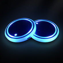 Load image into Gallery viewer, LED Cup Holder Lights, 2 Pcs LED Car Coasters with 7 Colors(2 Pcs/Set)