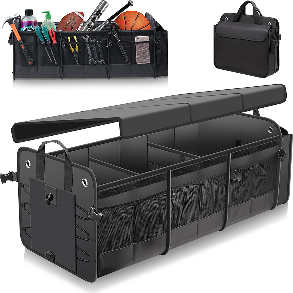 Upgraded Large Trunk Organizer with Removable Cooler Bag