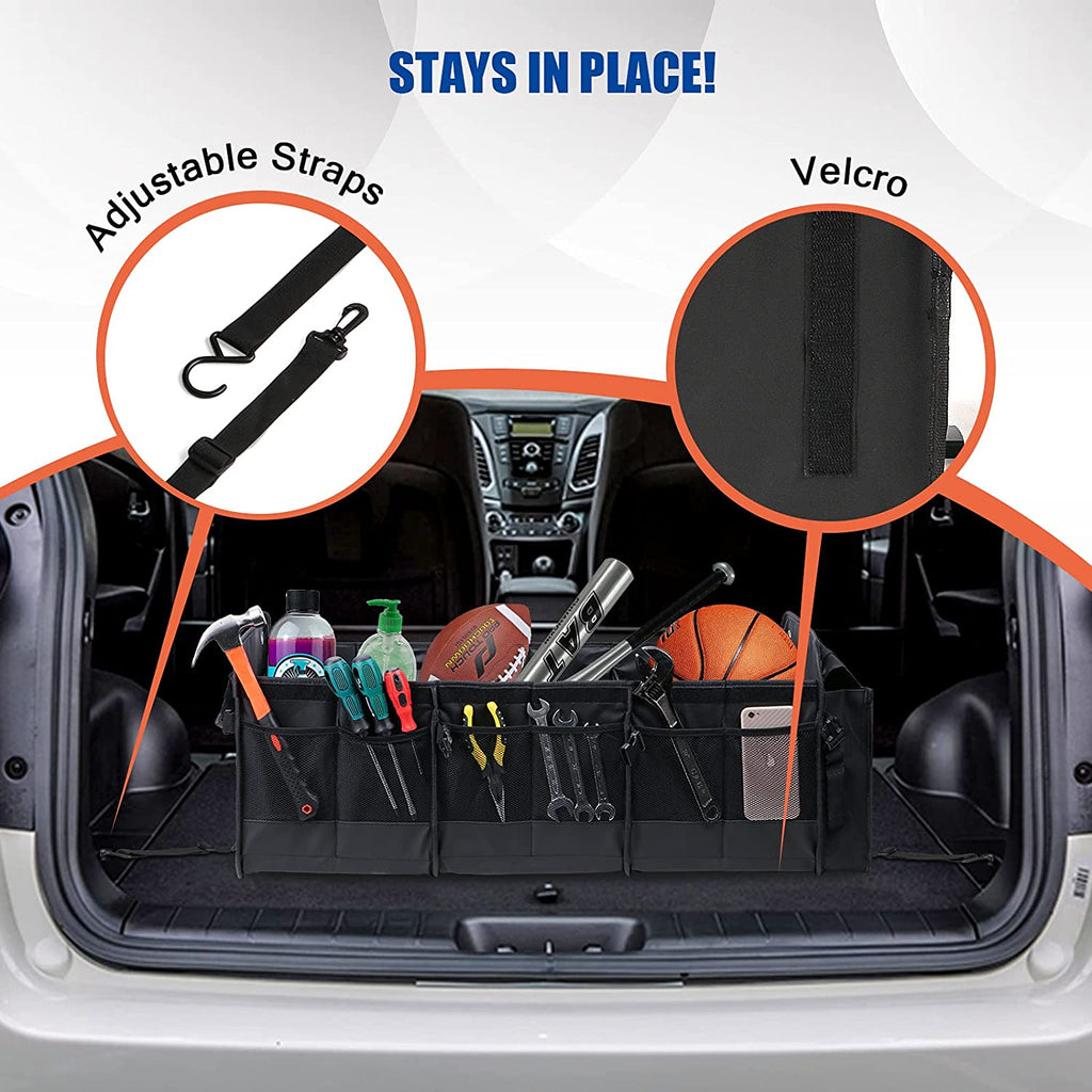 Upgraded Large Trunk Organizer with Removable Cooler Bag