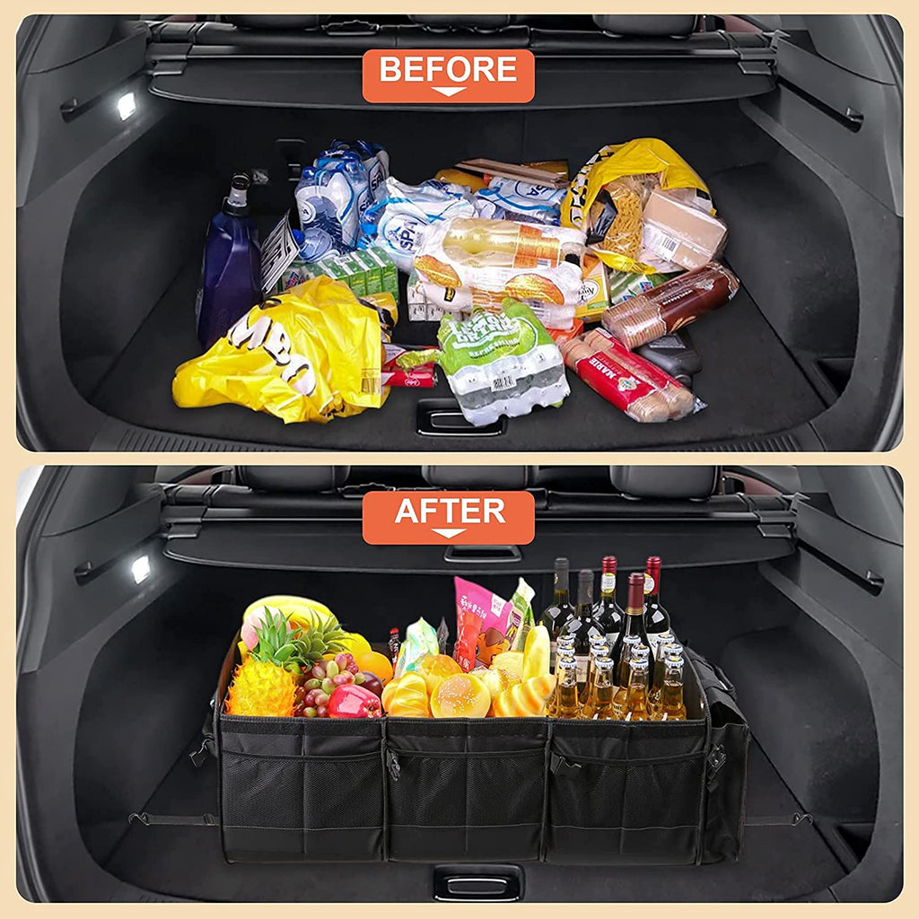 Upgraded Large Trunk Organizer with Removable Cooler Bag