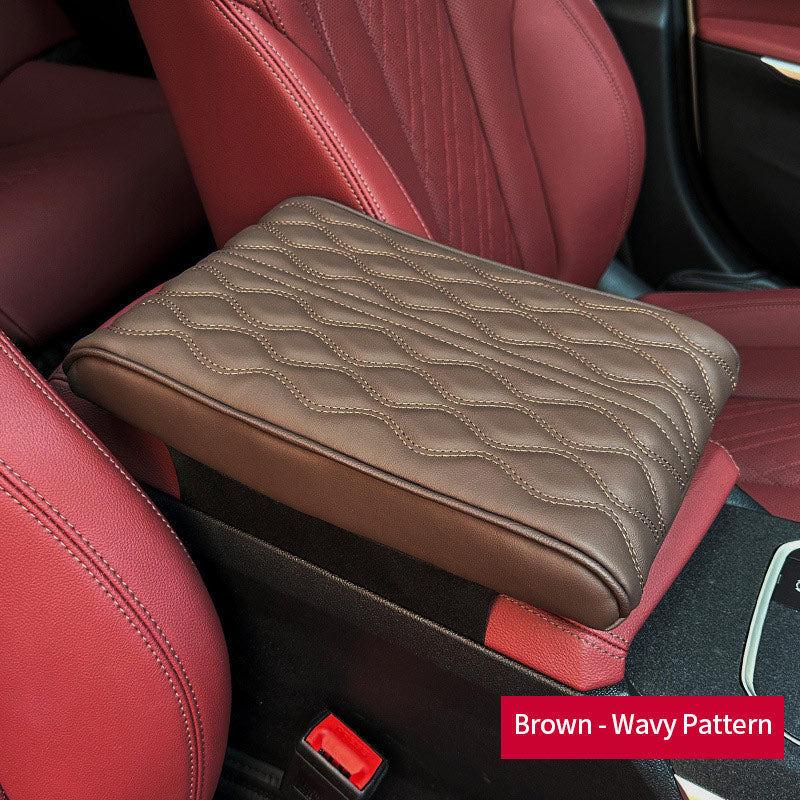 Leather Car Armrest Box Pad