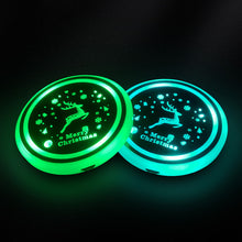 Load image into Gallery viewer, LED Cup Holder Lights, 2 Pcs LED Car Coasters with 7 Colors(2 Pcs/Set)