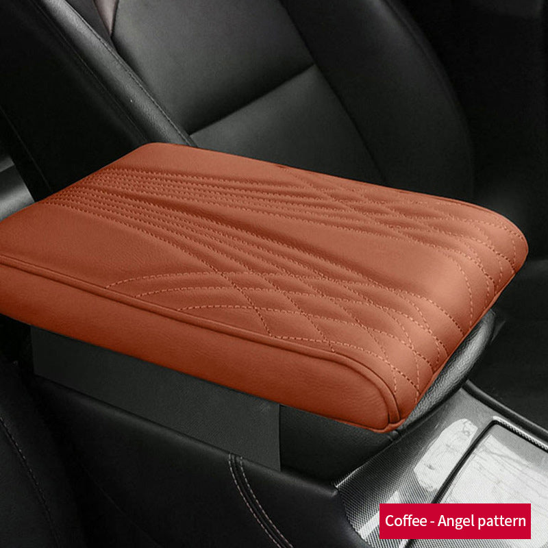 Leather Car Armrest Box Pad